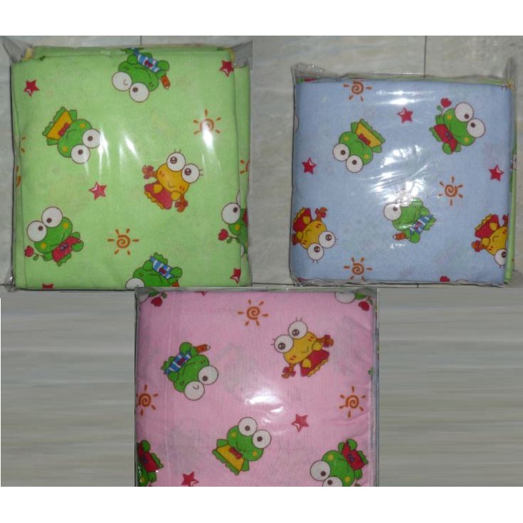 1 Lusin Bedong Kotak, Bedong Kotak / Selimut Bayi Katun Flanel 90 x 75 pernel 12 pc