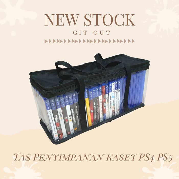 Tas  Tempat Penyimpanan  Storage CD BD Box Game Kaset PS4 PS5 Xbox