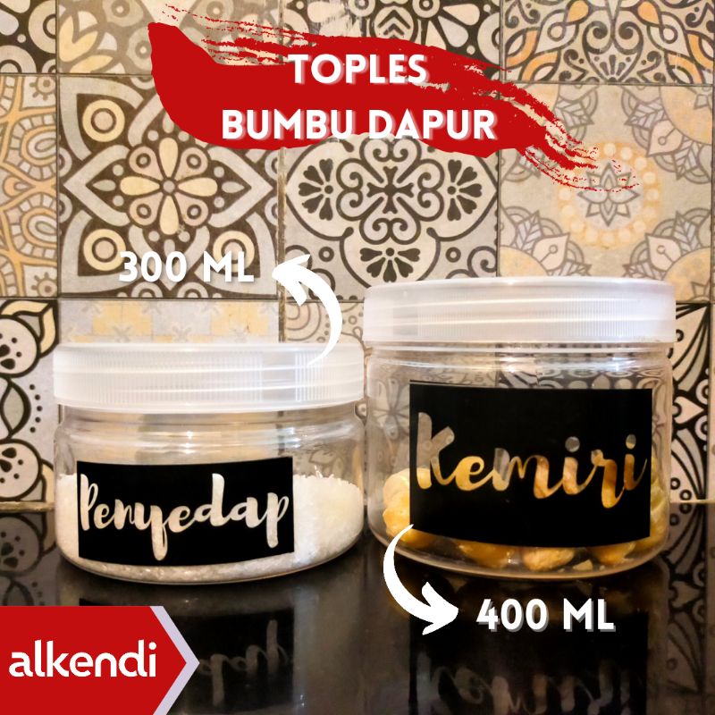 [TABUNG] TOPLES BUMBU DAPUR - NATURAL || TUTUP BENING - NATURAL