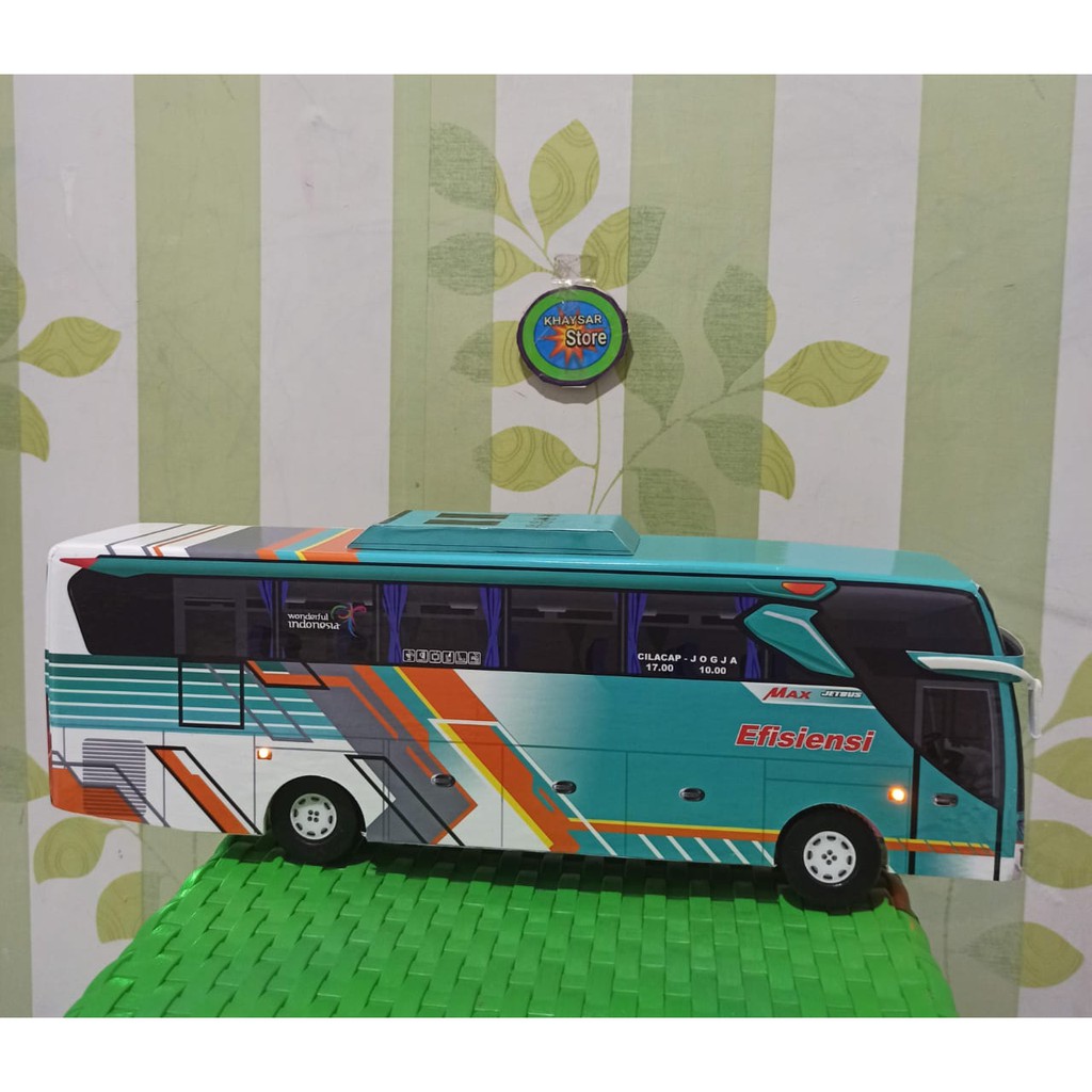 miniatur bus bis shd EFISIENSI plus lampu