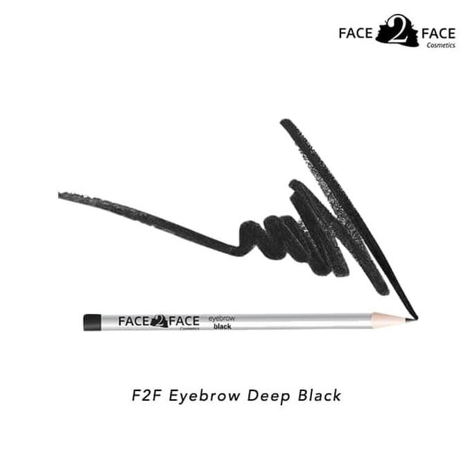 Kualitas Terbaik pensil alis FACE 2 FACE Eyebrow Deep Black STOK TERBATAS