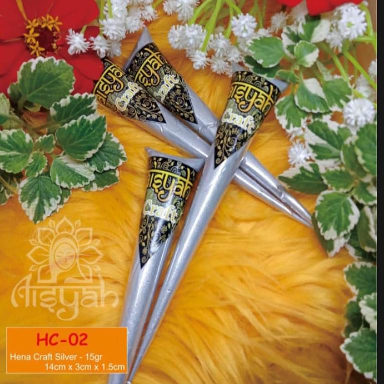 

I-EZE} ♡} henna aisyah - henna craft gold dan silver best seller 1pcc 10rb viral}