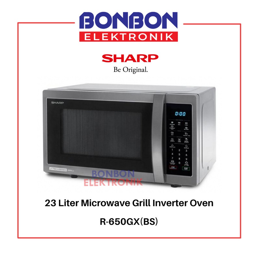 Sharp Microwave Grill Inverter Oven 23 Liter R-650GX(BS) / R650GX 23L