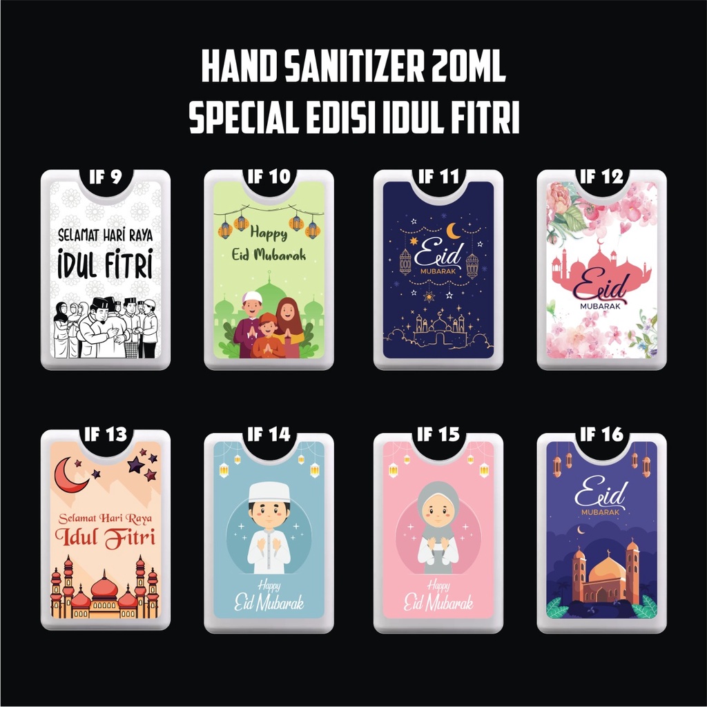 Custom Card Hand Sanitizer 20ml | EDISI IDUL FITRI / RAMADHAN / EID MUBARAK