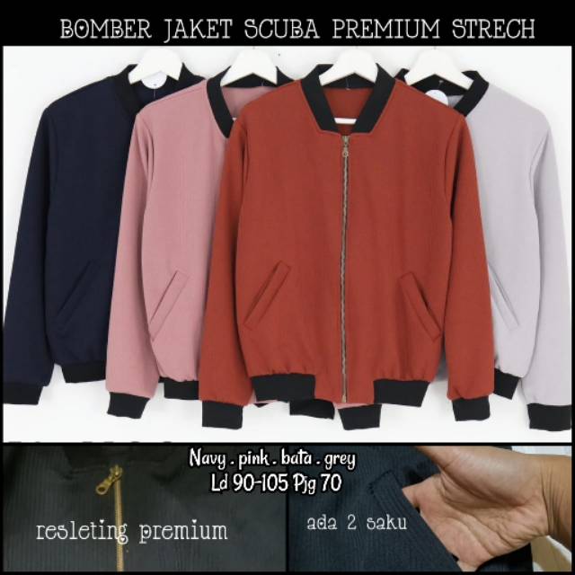 BOMBER JACKET SCUBA / ABCD LABEL