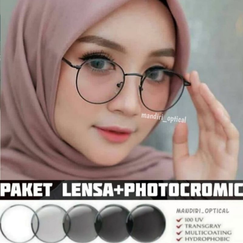 Frame kacamata bulat Korea | Paket frame+lensa photocromic | kacamata minus | kacamata antiradiasi | kacamata murah | kacamata wanita | kacamata kekinian | kacamata fashion | kacamata cat eye | kacamata pria | kacamata wanita | kacamata pria