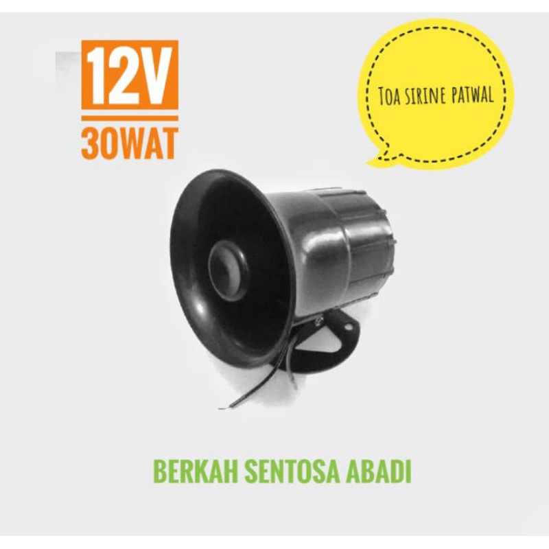 Toa Sirine Patwal // Toa Alarm motor mobil //Speaker 12volt 30watt
