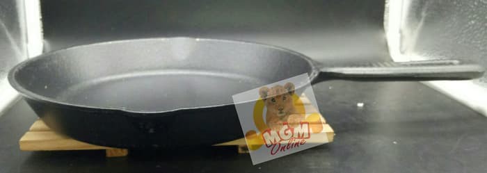 Iron Cast Frypan 24Cm / Gagang Pengorengan Besi Cor SUPER TEBAL 24CM