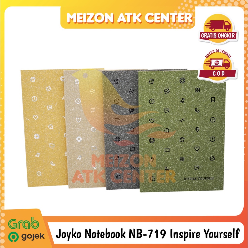 

JOYKO Notebook NB-719 Plain Inspire Yourself Buku Catatan Diary [1 PCS]