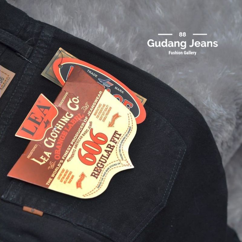 CELANA JEANS PRIA LEA 606 ORIGINAL REGULER SIZE 28 -38