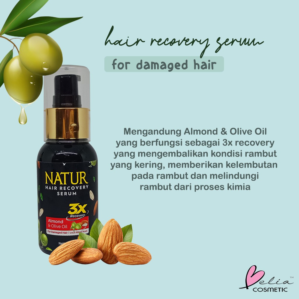 ❤ BELIA ❤ NATUR Hair Mask | Hair Vitamin | 2 in 1 Shampoo &amp; Hair Tonic Ginseng Aloevera(✔️BPOM)