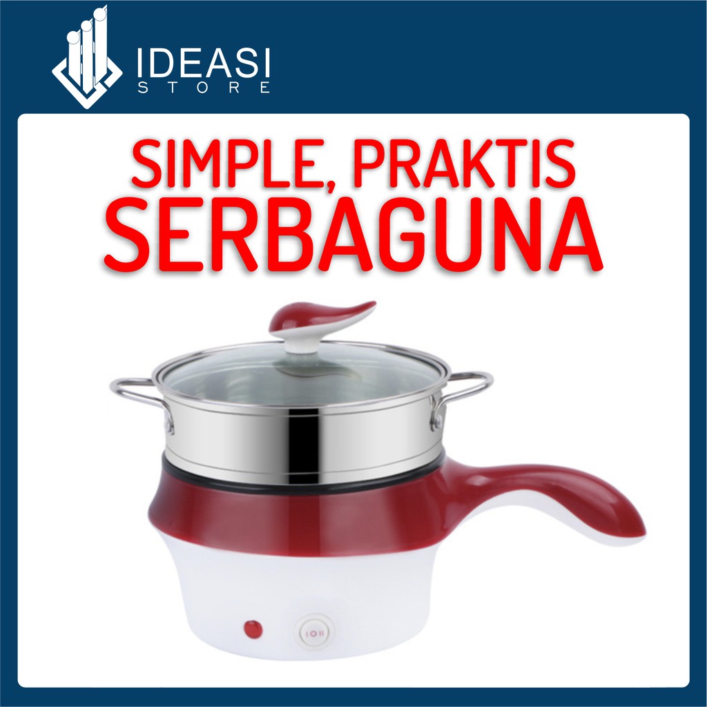 Panci Electric Pengorengan / Panci Penggorengan / Panci listrik serbaguna lapisan keramik