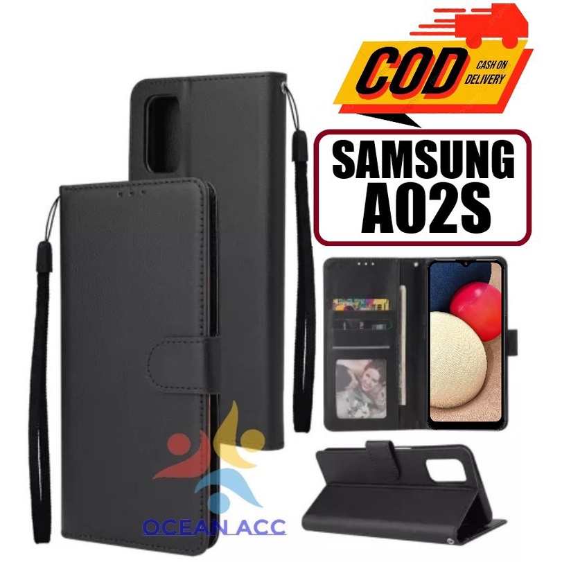DOMPET HP UNTUK SAMSUNG A02S (2021) NEW LEATHER FLIP CASE SAMSUNG A02S (2021) NEW