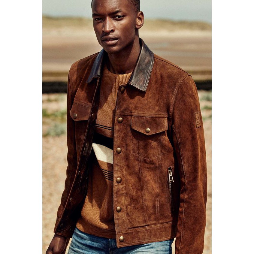 Jaket Trucker Suede Terbaru