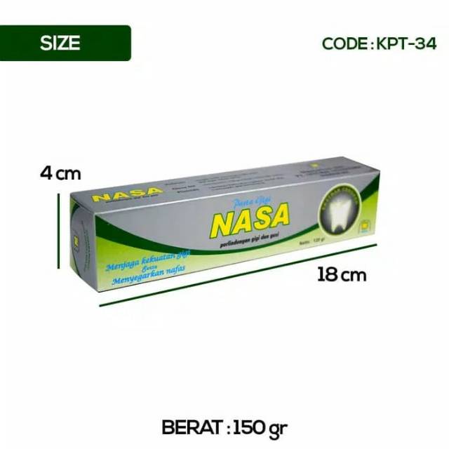 PASTA GIGI NASA HERBAL 120g BPOM