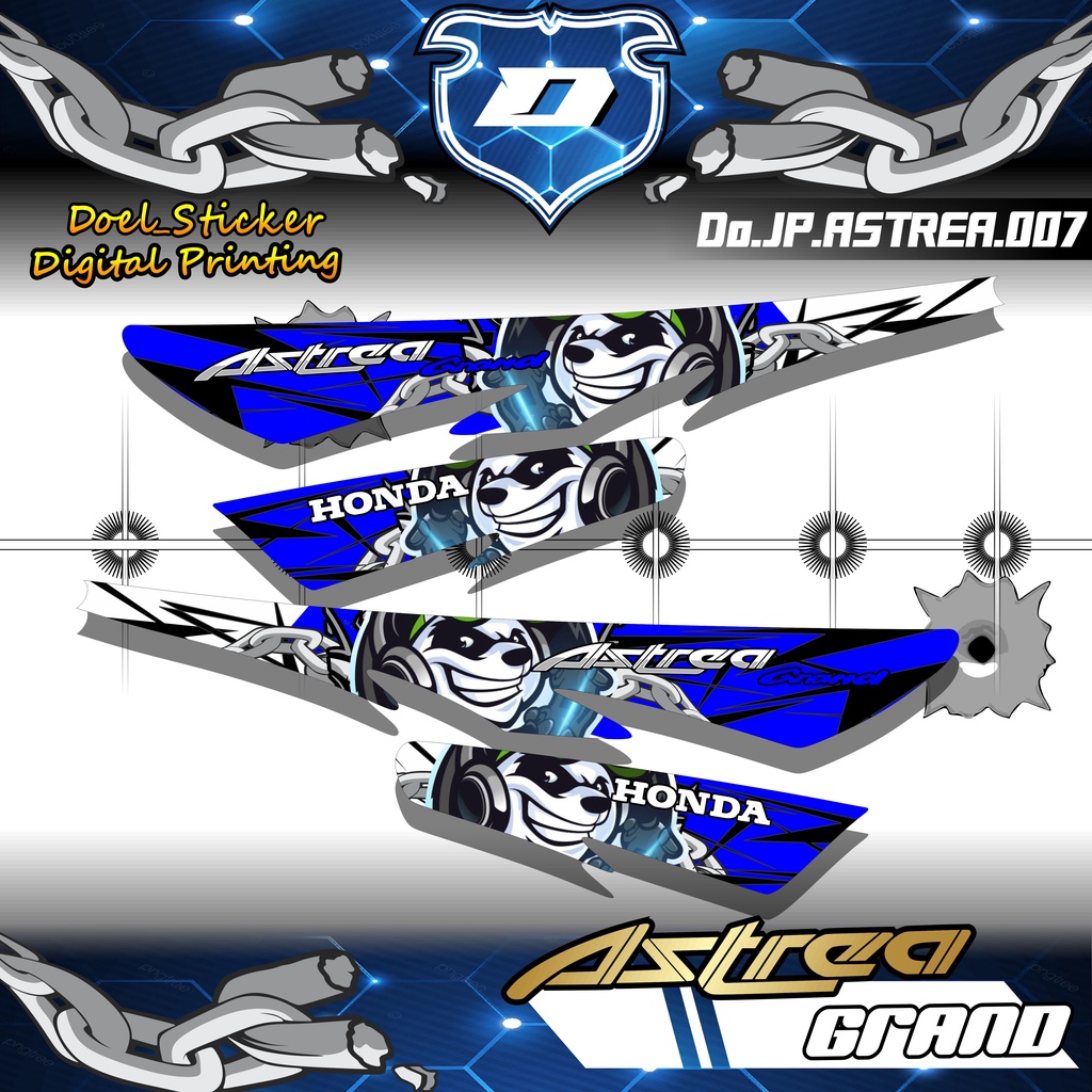 STRIPING HOLOGRAM ASTREA GRAND / STRIPING GRAND BULUS DOEL 007