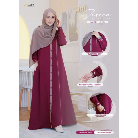Gamis zivana By Akifa (ready)