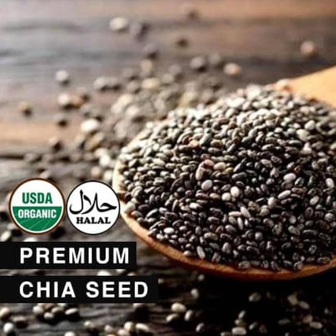 

A4709Zr Organic Black Chia Seed 1000 Gram / 1 Kg Murah S0As