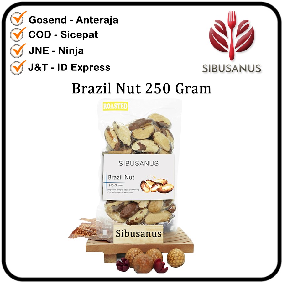 

Brazil Nut 250gram - Kacang Brazil 250 gr