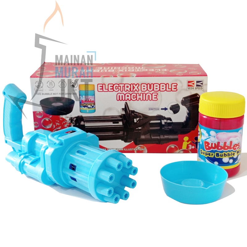 MAINANKEI  MAINAN ANAK PISTOL BUBBLE MACHINE JG-007 PISTOL GELEMBUNG GUN BUBBLE TEMBAKAN BUBBLE