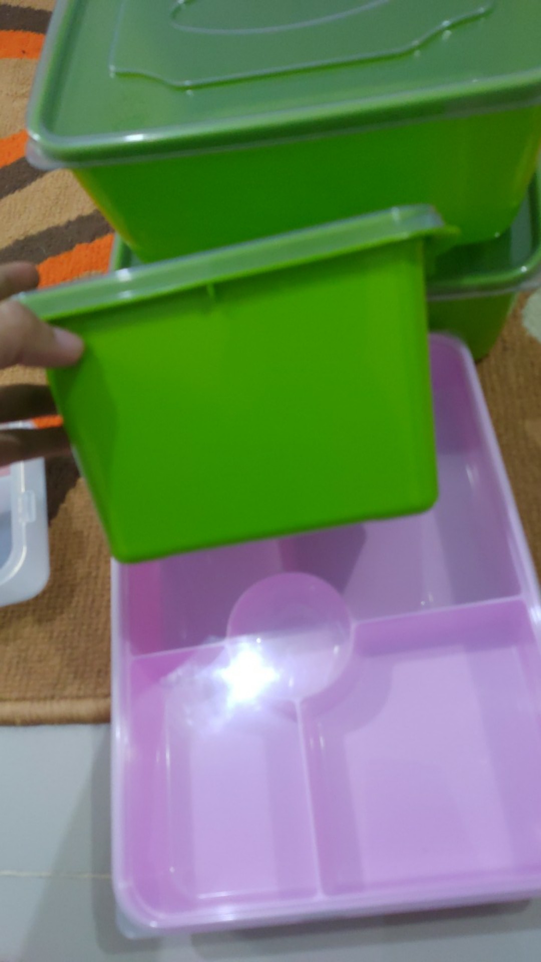 Kotak Penyimpanan Makanan - Kotak Makan Victory Food Box 1000ml (1 Set Isi 3)