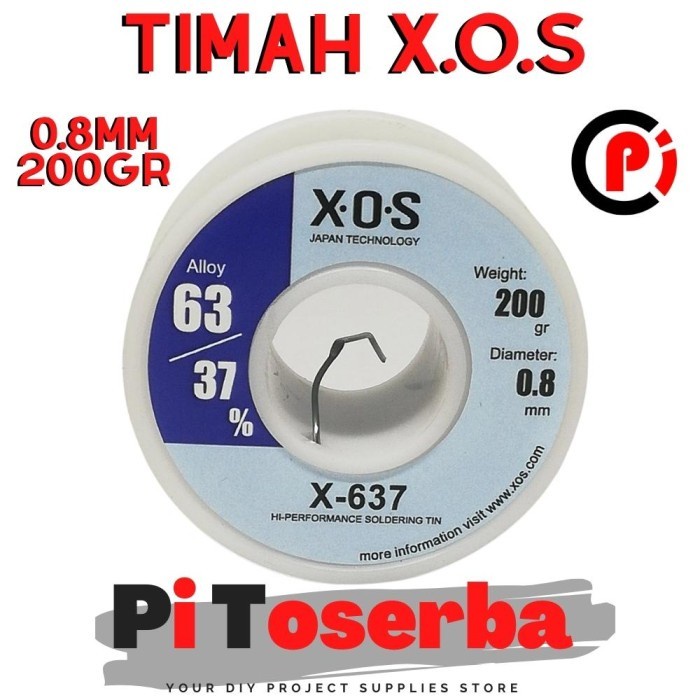 XOS Timah High Performance Soldering Tin Japan Technology 0.8mm 200gr