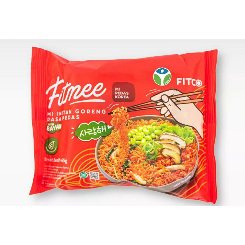 

Fitmee Bayam Pedas Korea 65 gr | Mie sehat | Mie Rendah Kalori | Mie Instant