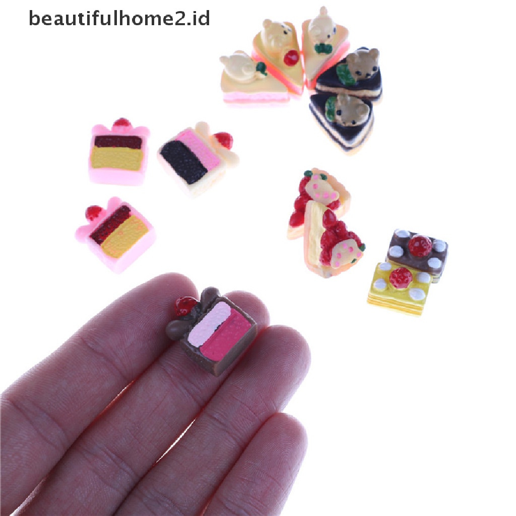 (Beautifulhome2) Buku Literatur Bahasa MandarinId 5pcs Miniatur Kartun Beruang 3d Bahan Resin Untuk Rumah Boneka