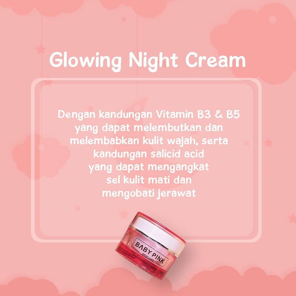 Glowing NIGHT CREAM babypink