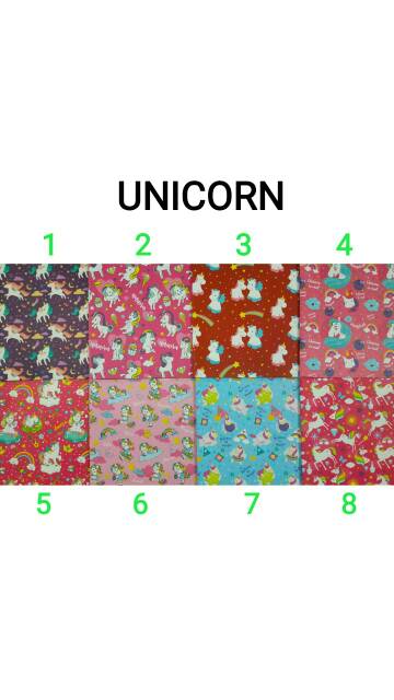 

Motif unicorn (kertas kado)