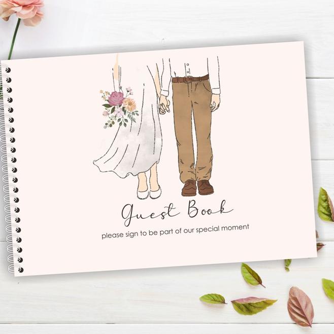 

[PRODUK GSYNB] BUKU TAMU PERNIKAHAN / GUEST BOOK HARD COVER (GB-13) DLB