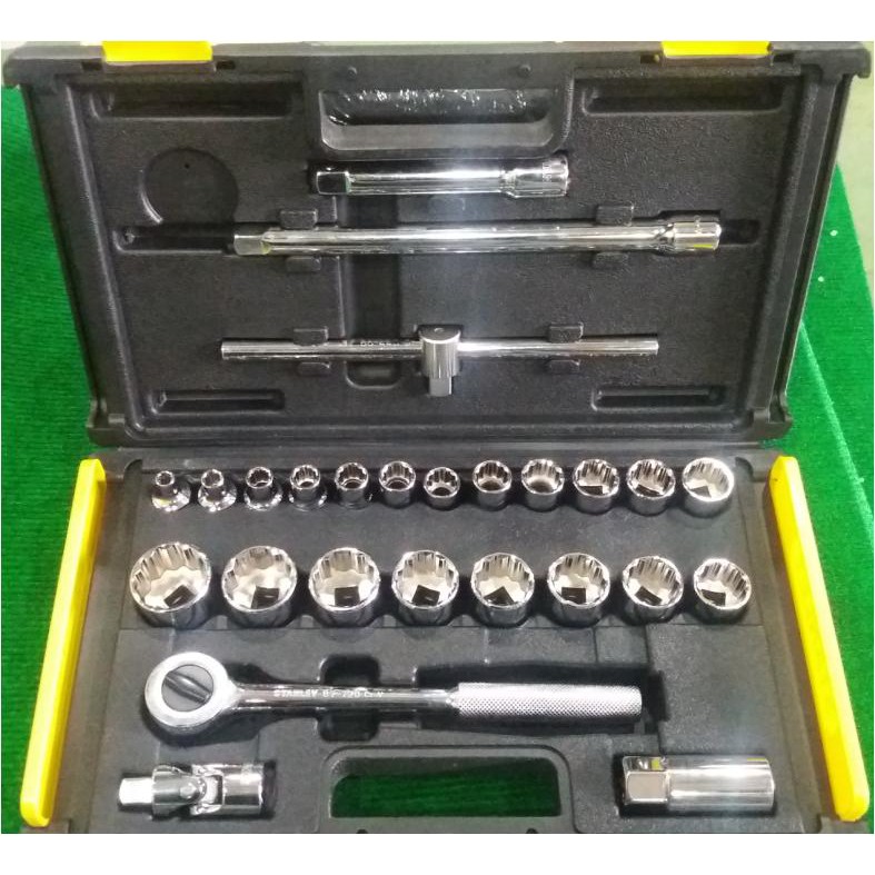 STANLEY 86-478-23 SOCKET SET 1/2DR 26PC 12PT INCH