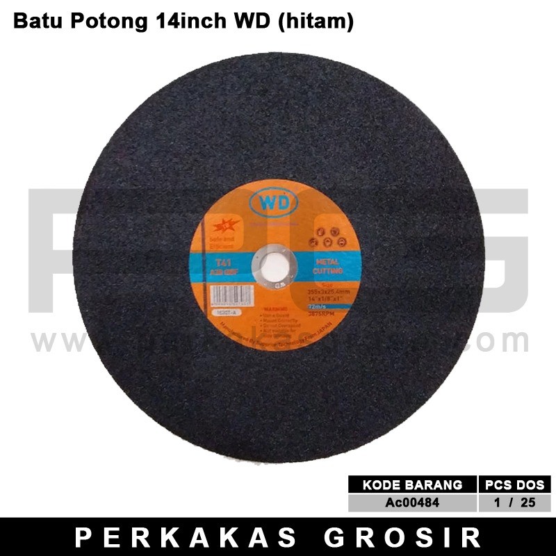 Batu Potongannya 14 inch WD (Hitam)