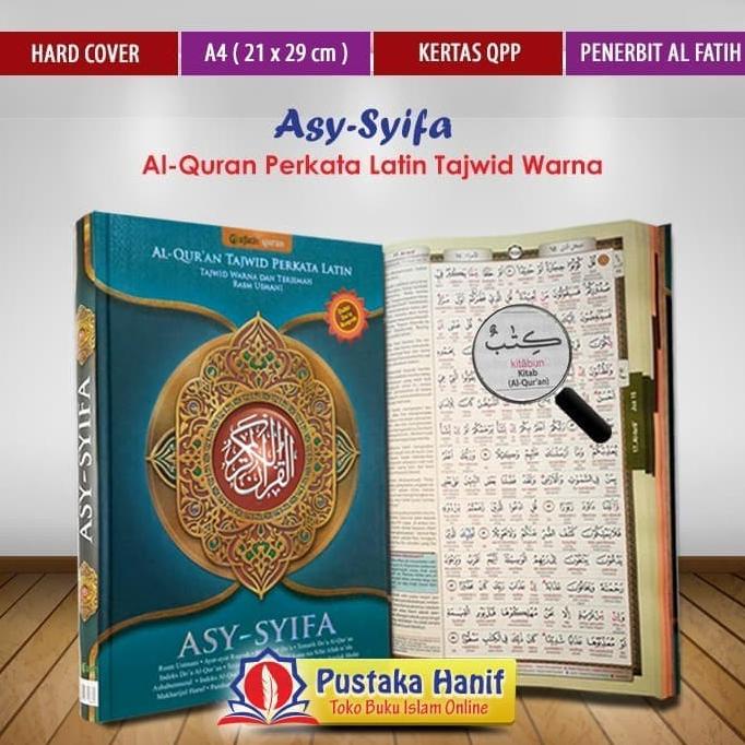 

Al Quran Terjemah Perkata Asy Syifa A4 Alquran Latin Tajwid Warna