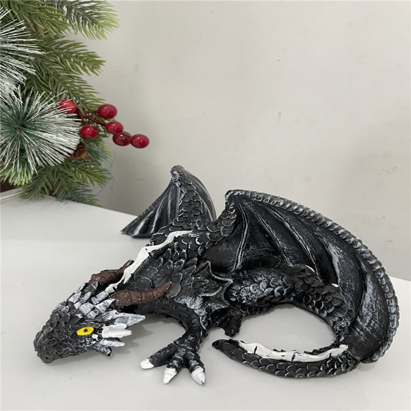 Ornamen Desain Naga Gaya Gothic Untuk Dekorasi Pesta Halloween