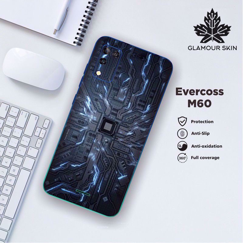 *(Dapat2PCS)* EVERCOSS M60 Garskin Case/Stiker Protector Motif MACHINE