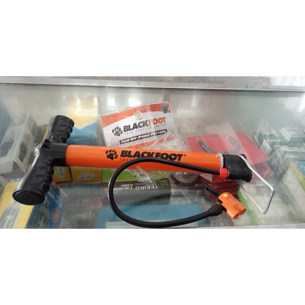 Tire Air Pump Portable / Pompa Angin Black Foot (pendek)
