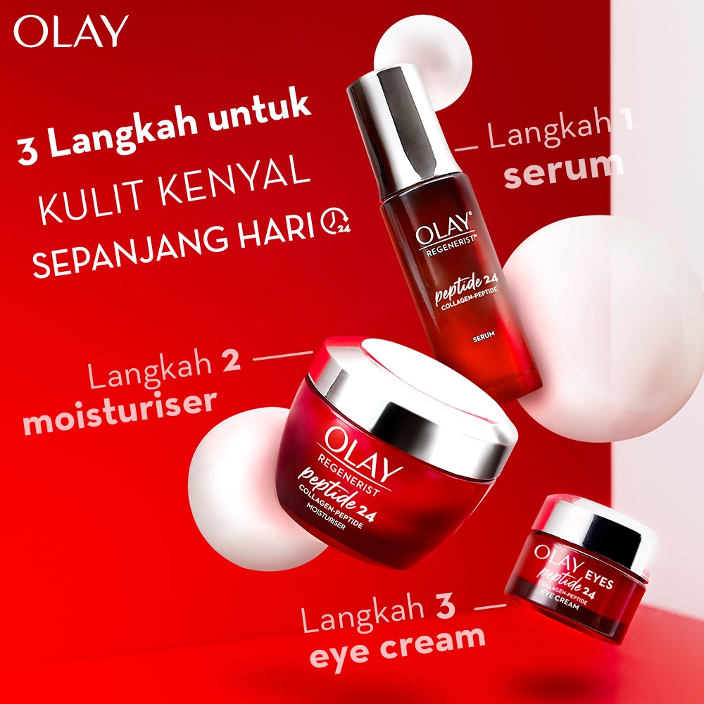 [Lebih Hemat] Olay Set Lengkap Collagen 24 - Krim Wajah, Serum Wajah, Krim Mata