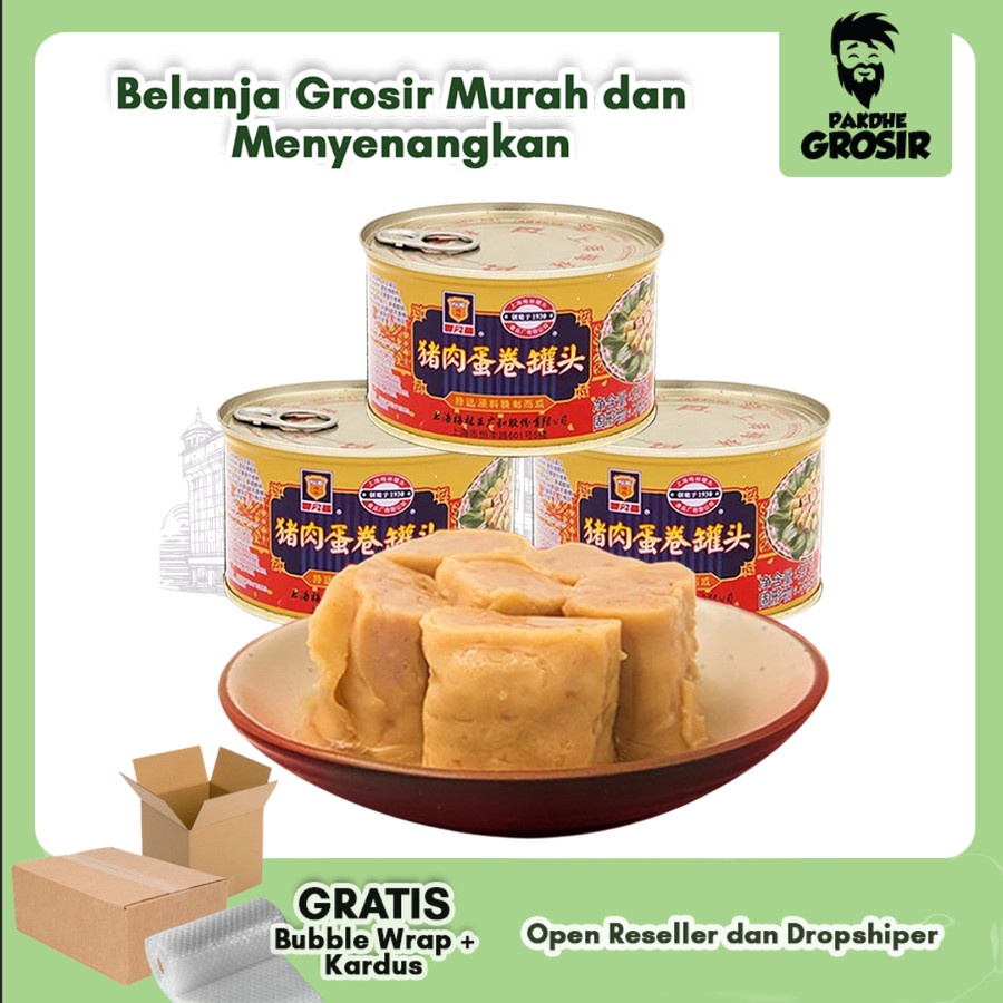 

TTS Maling Brand Canned Pork Rolls Luncheon Meat 397 gram