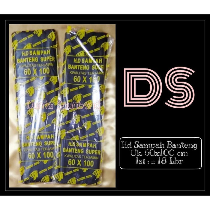 Kantong Plastik Sampah 60 x 100 , Kantong Sampah Hitam, HD Sampah