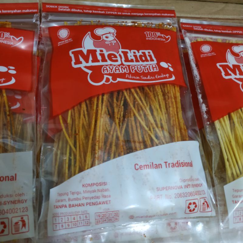 

Mie lidi ayam putih snack jadul