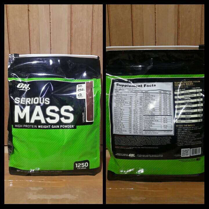 ON Serious Mass 12 Lbs OPTIMUM NUTRITION GAINER MASS GAINER SERIOUSMASS