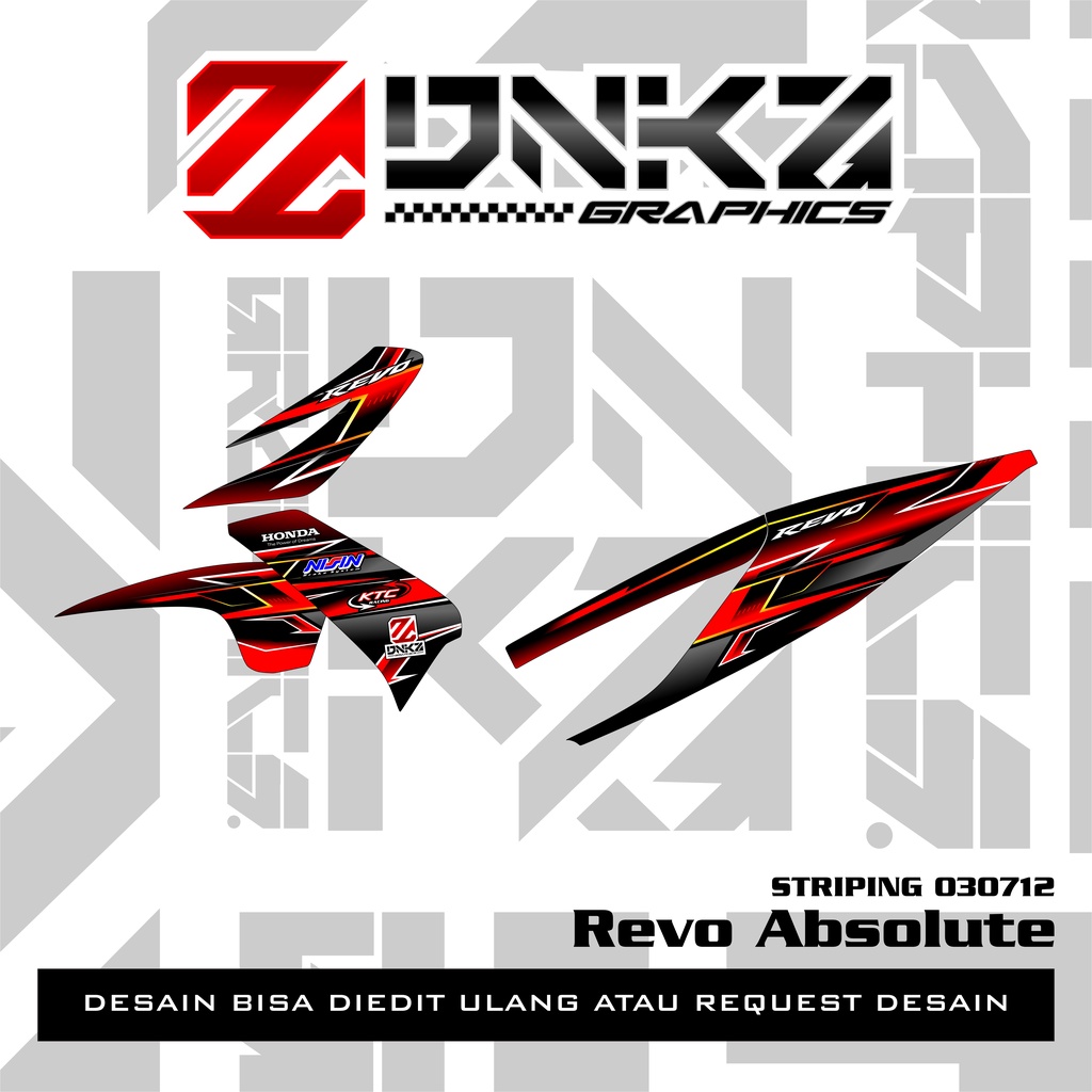 Stiker Revo Absolute Decal Striping Revo Absolute Premium Racing 030712