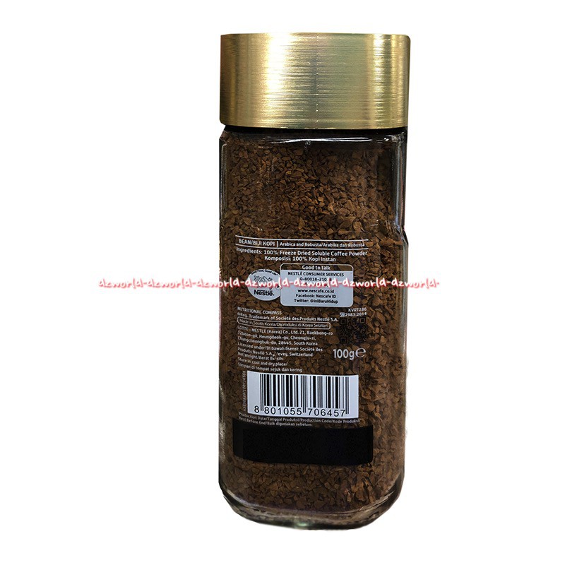 Nescafe Gold Rich &amp; Smooth Arabica and Robusta Blend 100gr Kopi