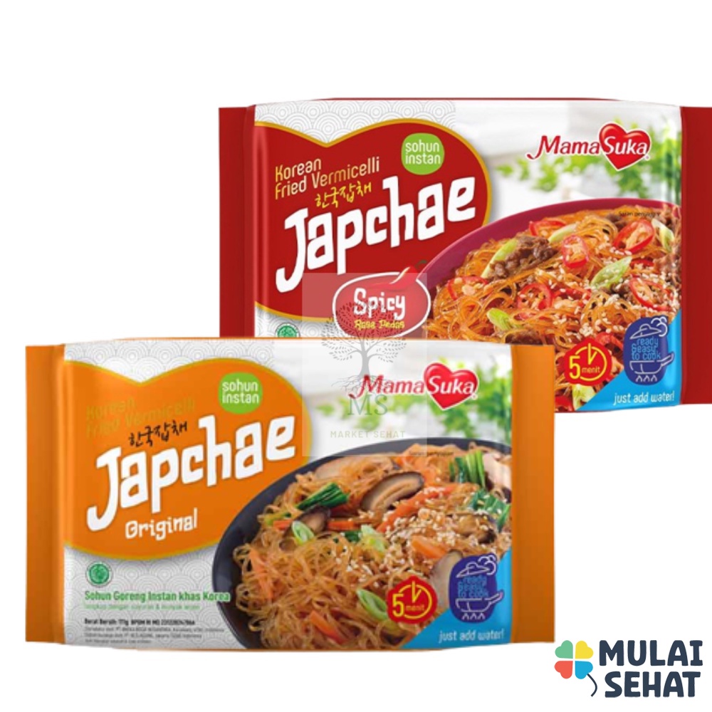 

MamaSuka Japchae Instant Original & Spicy - 111 Gr - mie korea