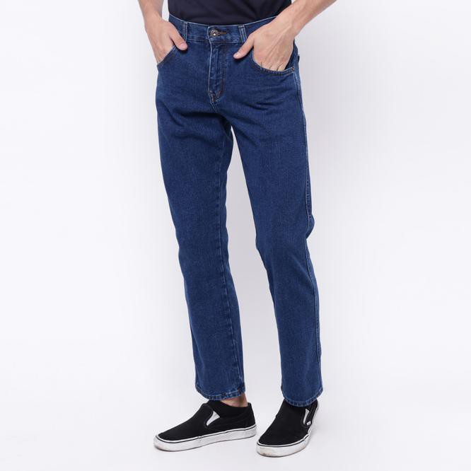 Edwin Celana Jeans Reguler Fit Pria Panjang Blue Vegas 03 - Biru, 29