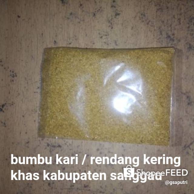 

Bumbu kering khusus kari / rendang juga bisa