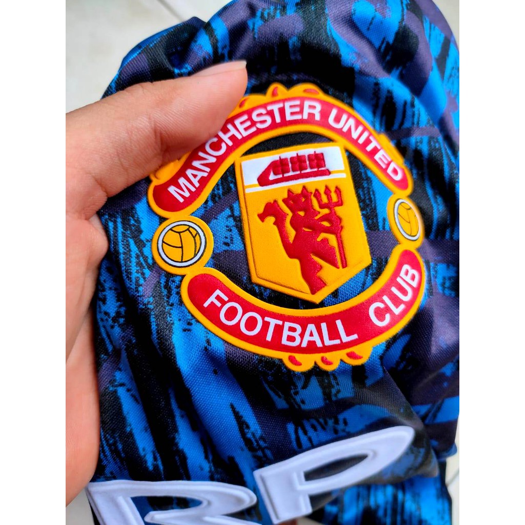 HQ RETRO JERSEY BOLA MU AWAY 1992/1993 BLUE TIGER 1 GO HQ IMPORT