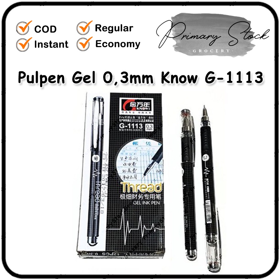 

Pulpen Gel 0.3 mm Bulpen Bolpen Gell High Tech 0.38 0 3 KNOW GEL INK G-1113