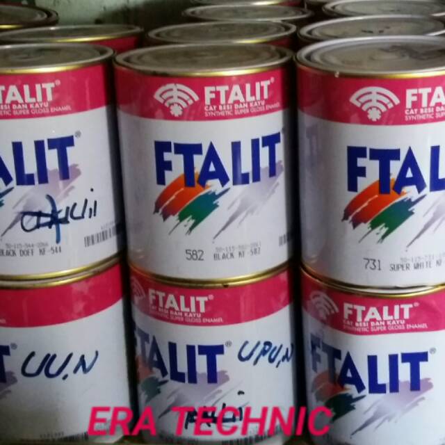 CAT FTALIT CAT BESI DAN KAYU KHUSUS WARNA HITAM & PUTIH